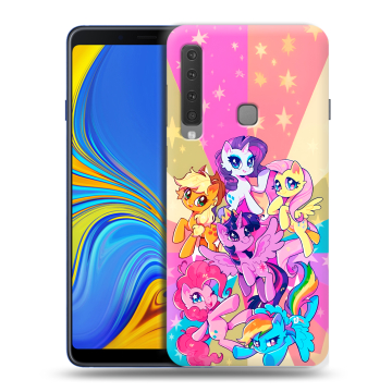 Пластиковый чехол на Samsung Galaxy A9 (2018) с принтом My little pony Дружба чудо Пластиковый чехол на Samsung Galaxy A9 (2018) с принтом My little pony Дружба чудо