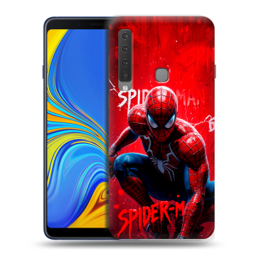 Пластиковый чехол на Samsung Galaxy A9 (2018) с принтом Spiderman Человек паук Пластиковый чехол на Samsung Galaxy A9 (2018) с принтом Spiderman Человек паук