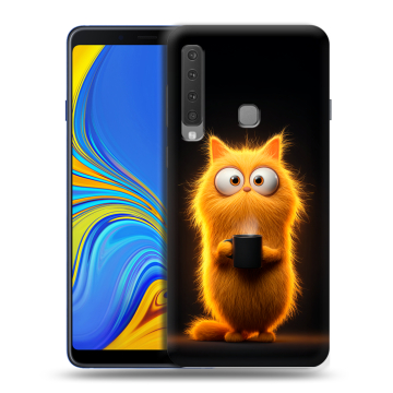 Пластиковый чехол на Samsung Galaxy A9 (2018) с принтом Смешной кот Пластиковый чехол на Samsung Galaxy A9 (2018) с принтом Смешной кот