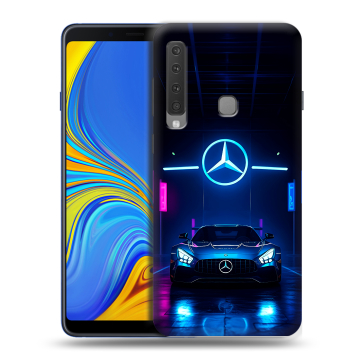 Пластиковый чехол на Samsung Galaxy A9 (2018) с принтом Mercedes Мерседес Пластиковый чехол на Samsung Galaxy A9 (2018) с принтом Mercedes Мерседес