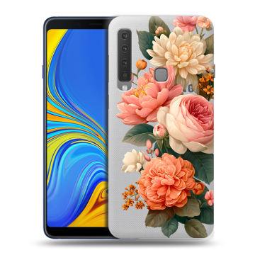 Пластиковый чехол на Samsung Galaxy A9 (2018) с принтом цветы Пластиковый чехол на Samsung Galaxy A9 (2018) с принтом цветы