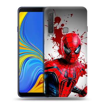 Пластиковый чехол на Samsung Galaxy A9 (2018) с принтом Spiderman Человек паук Пластиковый чехол на Samsung Galaxy A9 (2018) с принтом Spiderman Человек паук