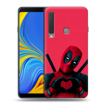 Пластиковый чехол на Samsung Galaxy A9 (2018) с принтом Дедпул Deadpool Пластиковый чехол на Samsung Galaxy A9 (2018) с принтом Дедпул Deadpool
