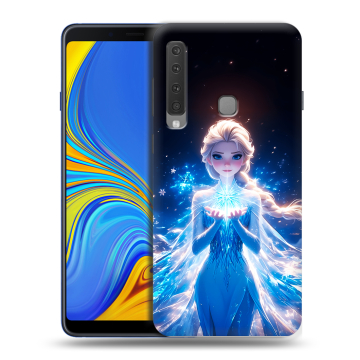Пластиковый чехол на Samsung Galaxy A9 (2018) с принтом Холодное сердце Frozen Пластиковый чехол на Samsung Galaxy A9 (2018) с принтом Холодное сердце Frozen