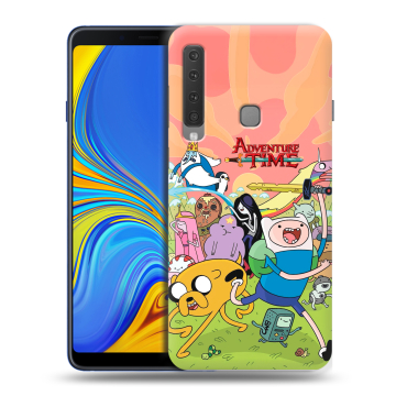 Пластиковый чехол на Samsung Galaxy A9 (2018) с принтом Adventure time Время приключений Пластиковый чехол на Samsung Galaxy A9 (2018) с принтом Adventure time Время приключений