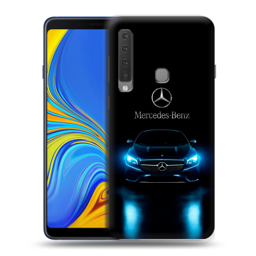 Пластиковый чехол на Samsung Galaxy A9 (2018) с принтом Mercedes Мерседес