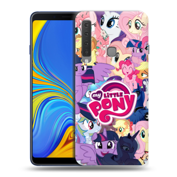 Пластиковый чехол на Samsung Galaxy A9 (2018) с принтом My little pony Дружба чудо Пластиковый чехол на Samsung Galaxy A9 (2018) с принтом My little pony Дружба чудо
