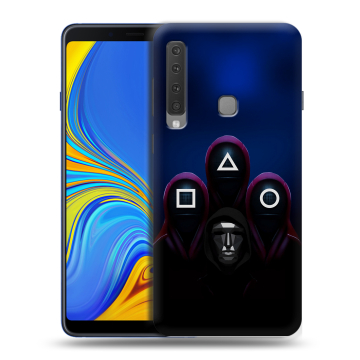 Пластиковый чехол на Samsung Galaxy A9 (2018) с принтом Игра Кальмара Пластиковый чехол на Samsung Galaxy A9 (2018) с принтом Игра Кальмара