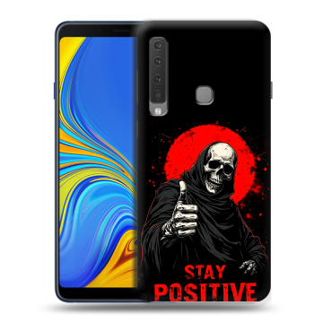 Пластиковый чехол на Samsung Galaxy A9 (2018) с принтом смешной скелет Пластиковый чехол на Samsung Galaxy A9 (2018) с принтом смешной скелет