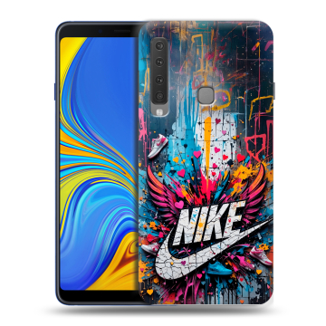 Пластиковый чехол на Samsung Galaxy A9 (2018) с принтом Nike Найк Пластиковый чехол на Samsung Galaxy A9 (2018) с принтом Nike Найк