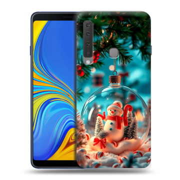 Пластиковый чехол на Samsung Galaxy A9 (2018) с принтом Новый год Пластиковый чехол на Samsung Galaxy A9 (2018) с принтом Новый год