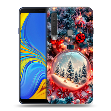Пластиковый чехол на Samsung Galaxy A9 (2018) с принтом Новый год Пластиковый чехол на Samsung Galaxy A9 (2018) с принтом Новый год