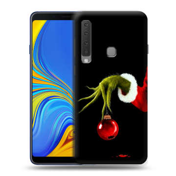 Пластиковый чехол на Samsung Galaxy A9 (2018) с принтом Новый год Гринч Пластиковый чехол на Samsung Galaxy A9 (2018) с принтом Новый год Гринч