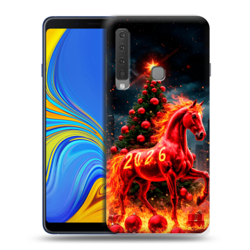 Пластиковый чехол на Samsung Galaxy A9 (2018) с принтом Новый год Пластиковый чехол на Samsung Galaxy A9 (2018) с принтом Новый год