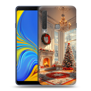 Пластиковый чехол на Samsung Galaxy A9 (2018) с принтом Новый год Пластиковый чехол на Samsung Galaxy A9 (2018) с принтом Новый год