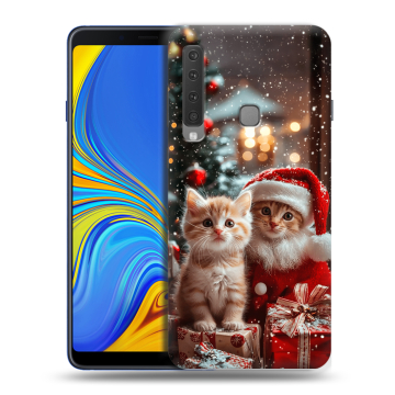 Пластиковый чехол на Samsung Galaxy A9 (2018) с принтом Новый год Пластиковый чехол на Samsung Galaxy A9 (2018) с принтом Новый год