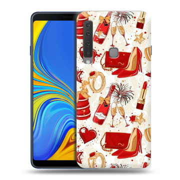 Пластиковый чехол на Samsung Galaxy A9 (2018) с принтом Новый год Пластиковый чехол на Samsung Galaxy A9 (2018) с принтом Новый год