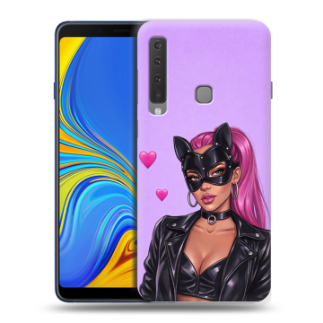 Пластиковый чехол на Samsung Galaxy A9 (2018) с принтом женский Пластиковый чехол на Samsung Galaxy A9 (2018) с принтом женский