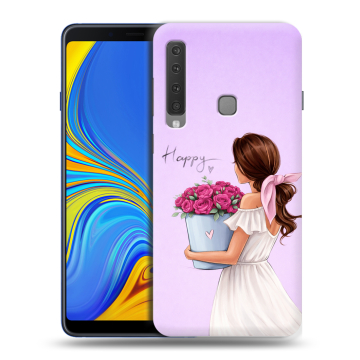 Пластиковый чехол на Samsung Galaxy A9 (2018) с принтом женский Пластиковый чехол на Samsung Galaxy A9 (2018) с принтом женский