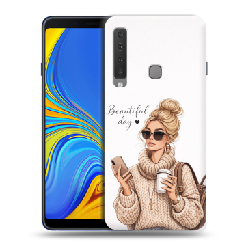 Пластиковый чехол на Samsung Galaxy A9 (2018) с принтом женский Пластиковый чехол на Samsung Galaxy A9 (2018) с принтом женский
