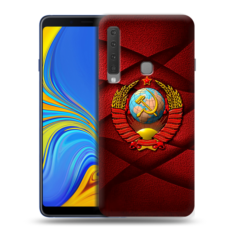Пластиковый чехол на Samsung Galaxy A9 (2018) с принтом Герб СССР Пластиковый чехол на Samsung Galaxy A9 (2018) с принтом Герб СССР