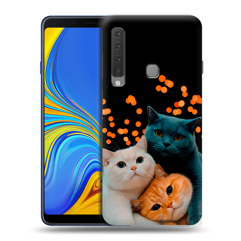 Пластиковый чехол на Samsung Galaxy A9 (2018) с принтом Кошки Пластиковый чехол на Samsung Galaxy A9 (2018) с принтом Кошки