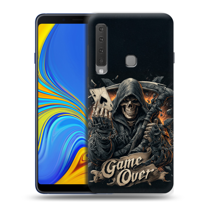 Пластиковый чехол на Samsung Galaxy A9 (2018) с принтом Скелет карты Пластиковый чехол на Samsung Galaxy A9 (2018) с принтом Скелет карты