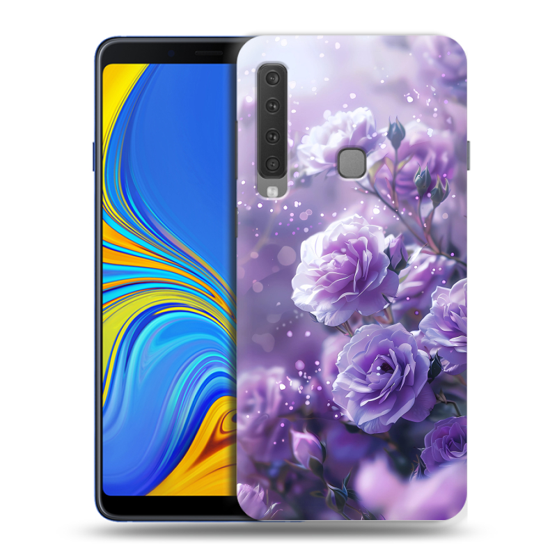 Пластиковый чехол на Samsung Galaxy A9 (2018) с принтом Розы цветы Пластиковый чехол на Samsung Galaxy A9 (2018) с принтом Розы цветы