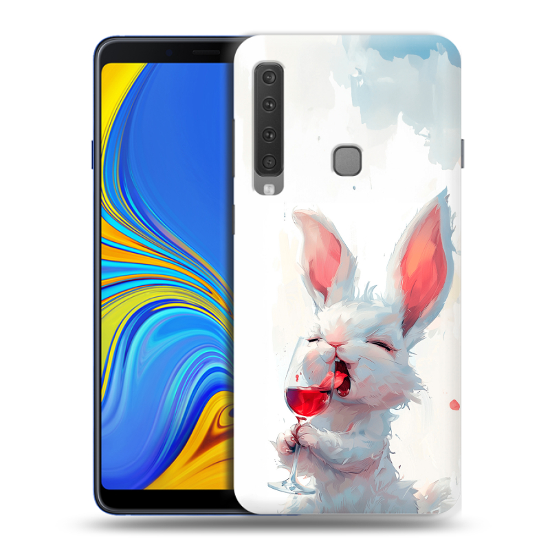 Пластиковый чехол на Samsung Galaxy A9 (2018) с принтом кролик зайчик Пластиковый чехол на Samsung Galaxy A9 (2018) с принтом кролик зайчик