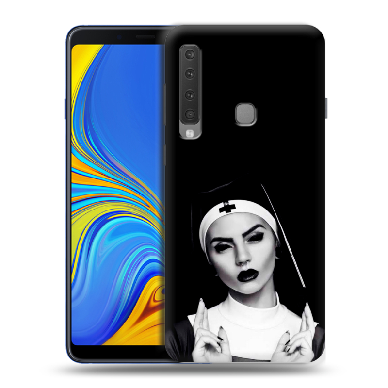 Пластиковый чехол на Samsung Galaxy A9 (2018) с принтом монашка Пластиковый чехол на Samsung Galaxy A9 (2018) с принтом монашка