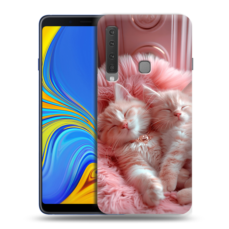 Пластиковый чехол на Samsung Galaxy A9 (2018) с принтом котята котики Пластиковый чехол на Samsung Galaxy A9 (2018) с принтом котята котики