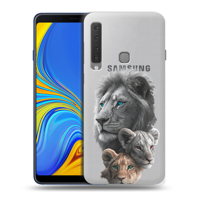 Пластиковый чехол на Samsung Galaxy A9 (2018) с принтом Львы Пластиковый чехол на Samsung Galaxy A9 (2018) с принтом Львы