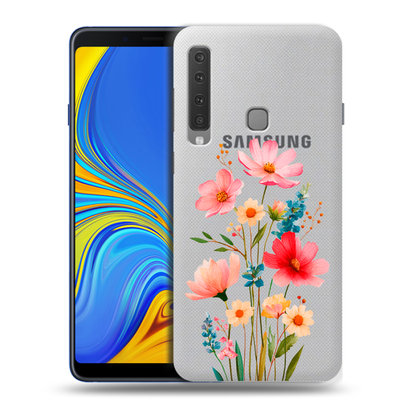 Пластиковый чехол на Samsung Galaxy A9 (2018) с принтом Цветы Пластиковый чехол на Samsung Galaxy A9 (2018) с принтом Цветы