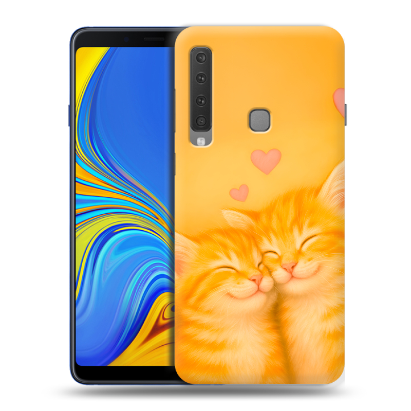 Пластиковый чехол на Samsung Galaxy A9 (2018) с принтом Милые котята Пластиковый чехол на Samsung Galaxy A9 (2018) с принтом Милые котята
