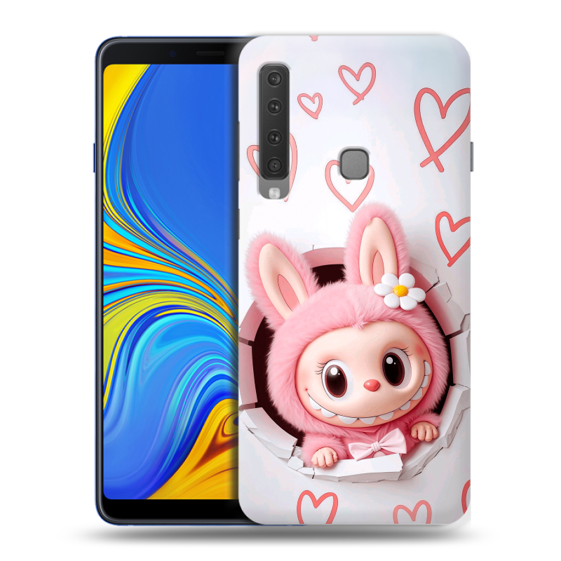 Пластиковый чехол на Samsung Galaxy A9 (2018) с принтом Labubu Лабубу Пластиковый чехол на Samsung Galaxy A9 (2018) с принтом Labubu Лабубу