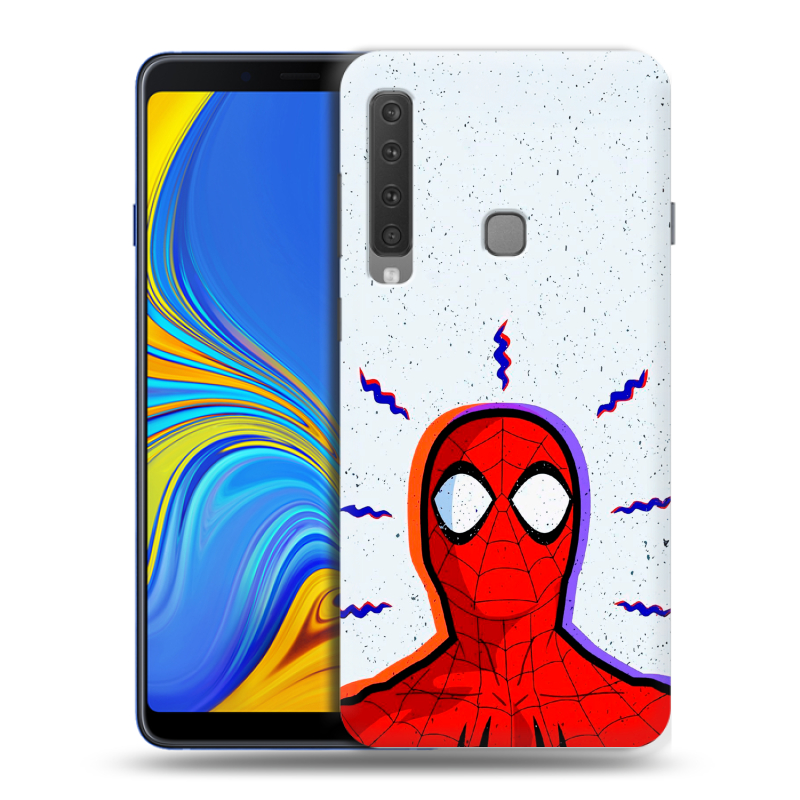 Пластиковый чехол на Samsung Galaxy A9 (2018) с принтом Spiderman Человек паук Пластиковый чехол на Samsung Galaxy A9 (2018) с принтом Spiderman Человек паук