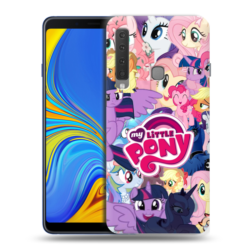 Пластиковый чехол на Samsung Galaxy A9 (2018) с принтом My little pony Дружба чудо Пластиковый чехол на Samsung Galaxy A9 (2018) с принтом My little pony Дружба чудо