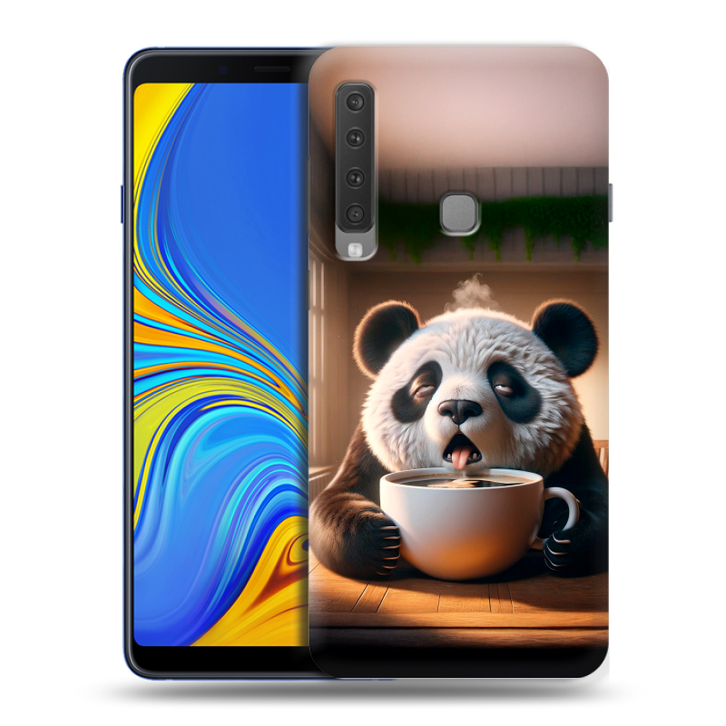 Пластиковый чехол на Samsung Galaxy A9 (2018) с принтом смешная панда Пластиковый чехол на Samsung Galaxy A9 (2018) с принтом смешная панда