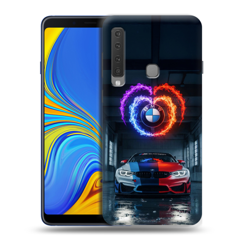 Пластиковый чехол на Samsung Galaxy A9 (2018) с принтом BMW БМВ Пластиковый чехол на Samsung Galaxy A9 (2018) с принтом BMW БМВ