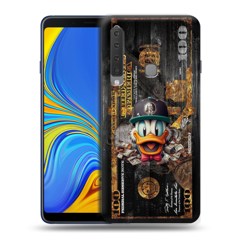 Пластиковый чехол на Samsung Galaxy A9 (2018) с принтом Дональд Дак Доллар Пластиковый чехол на Samsung Galaxy A9 (2018) с принтом Дональд Дак Доллар