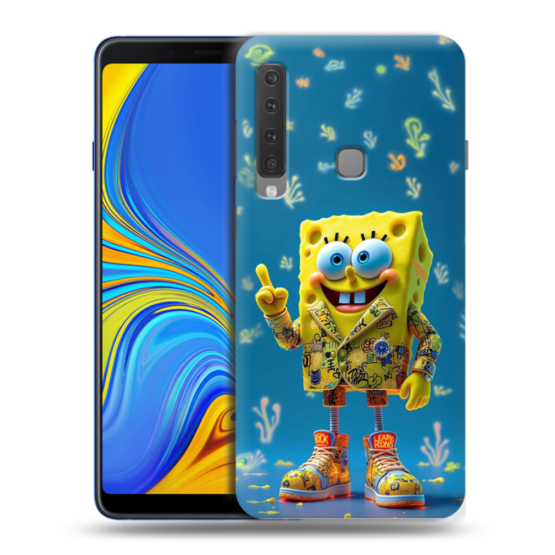 Пластиковый чехол на Samsung Galaxy A9 (2018) с принтом Спанч боб Спанчбоб Пластиковый чехол на Samsung Galaxy A9 (2018) с принтом Спанч боб Спанчбоб
