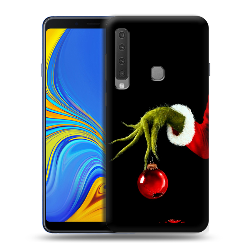 Пластиковый чехол на Samsung Galaxy A9 (2018) с принтом Новый год Гринч Пластиковый чехол на Samsung Galaxy A9 (2018) с принтом Новый год Гринч