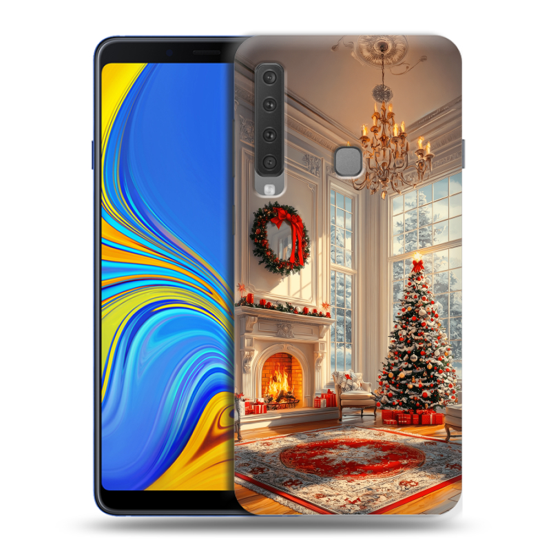 Пластиковый чехол на Samsung Galaxy A9 (2018) с принтом Новый год Пластиковый чехол на Samsung Galaxy A9 (2018) с принтом Новый год