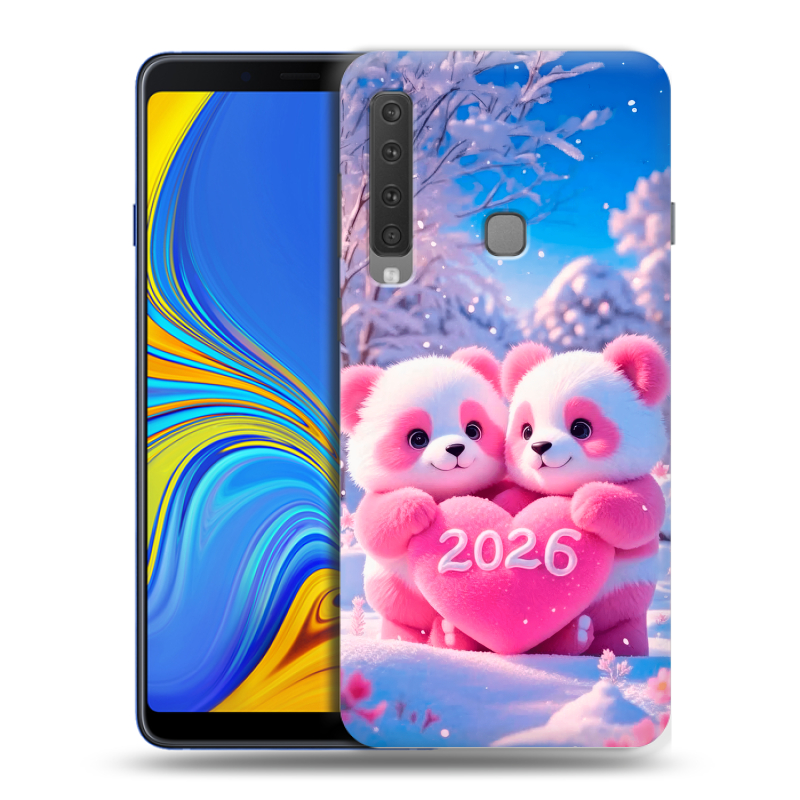 Пластиковый чехол на Samsung Galaxy A9 (2018) с принтом Новый год Пластиковый чехол на Samsung Galaxy A9 (2018) с принтом Новый год