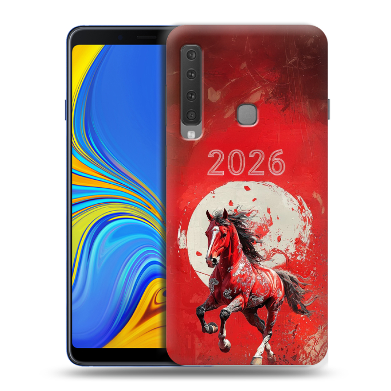 Пластиковый чехол на Samsung Galaxy A9 (2018) с принтом Новый год Пластиковый чехол на Samsung Galaxy A9 (2018) с принтом Новый год
