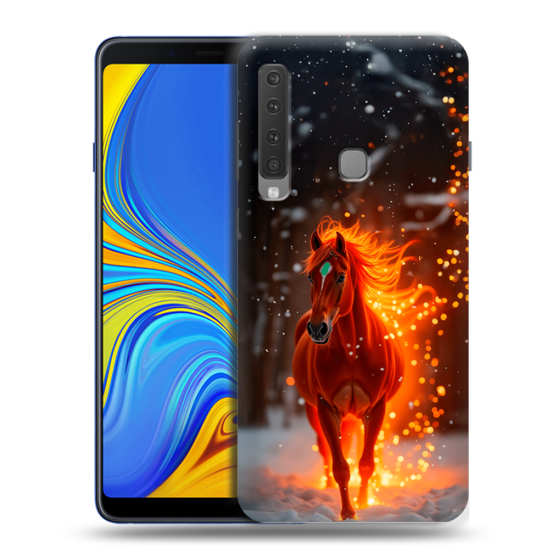 Пластиковый чехол на Samsung Galaxy A9 (2018) с принтом Новый год Пластиковый чехол на Samsung Galaxy A9 (2018) с принтом Новый год