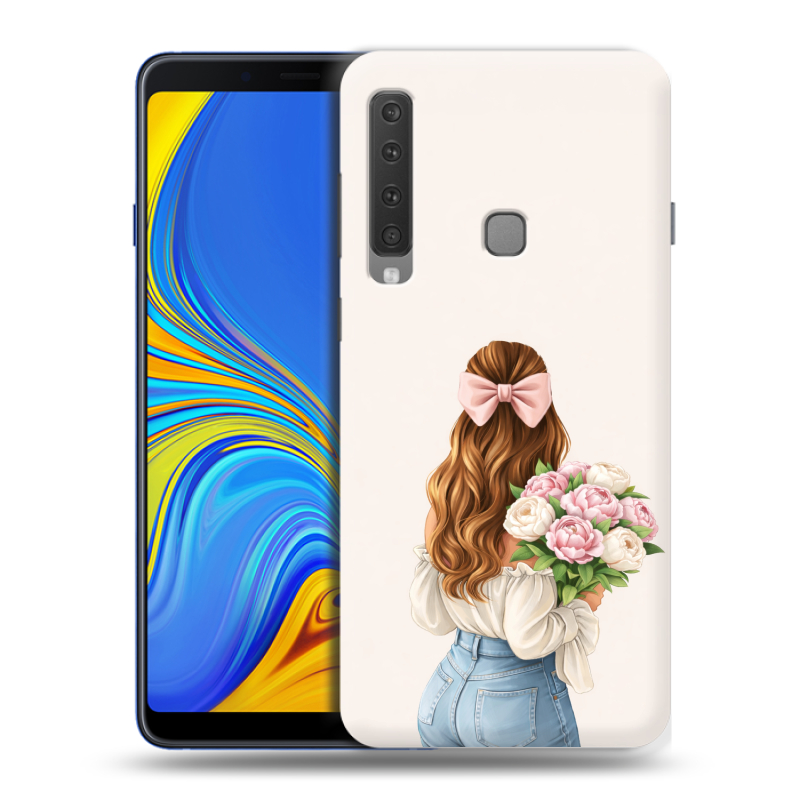 Пластиковый чехол на Samsung Galaxy A9 (2018) с принтом женский Пластиковый чехол на Samsung Galaxy A9 (2018) с принтом женский