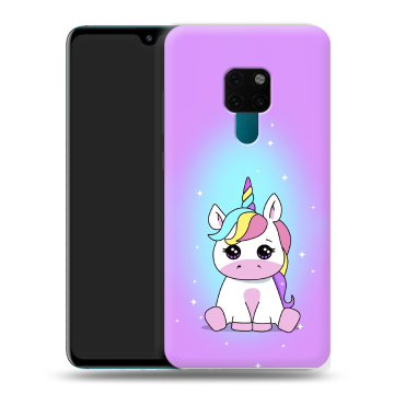 Силиконовый чехол на Huawei Mate 20 с принтом Единорог