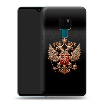 Силиконовый чехол на Huawei Mate 20 с принтом Герб России