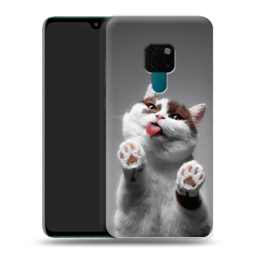 Силиконовый чехол на Huawei Mate 20 с принтом Коты